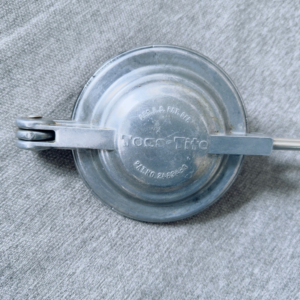 Vintage Toas-Tite Sandwich Toaster Cast Aluminum Pie Iron Campfire Tool Bakelite - Picture 15 of 17